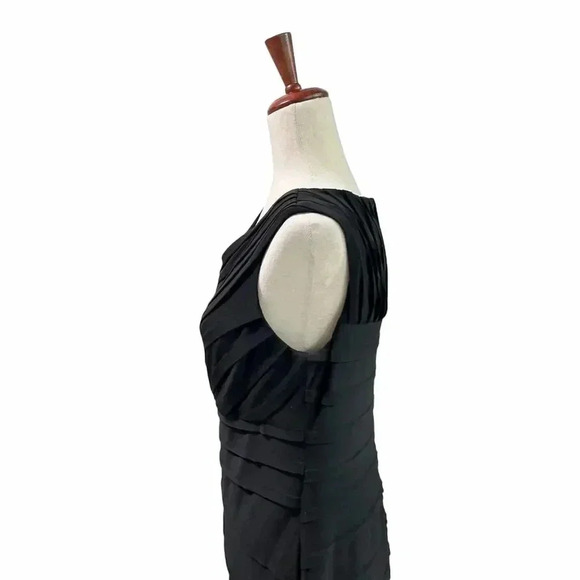 Adrianna Papell Dress Size 8 Women's Sheath Cocktail Ruched Mother of the Bride - Picture 6 of 10